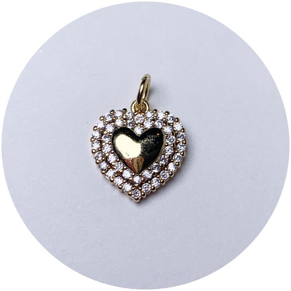 Mini Pavé Heart Pendant