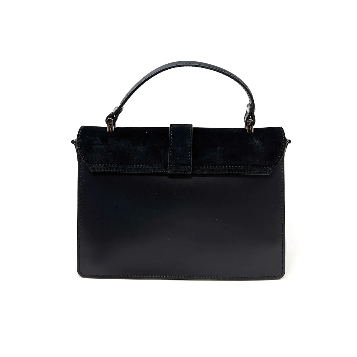 Angelina Black Leather Handbag
