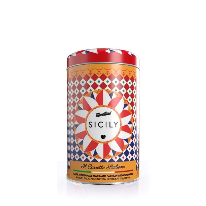 Morettino "Carretto Siciliano" Ground Coffee in Tin - 125g