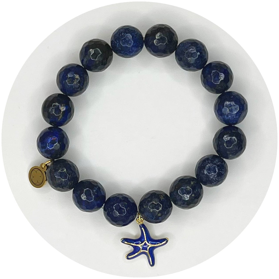 Lapis with Blue Starfish Pendant