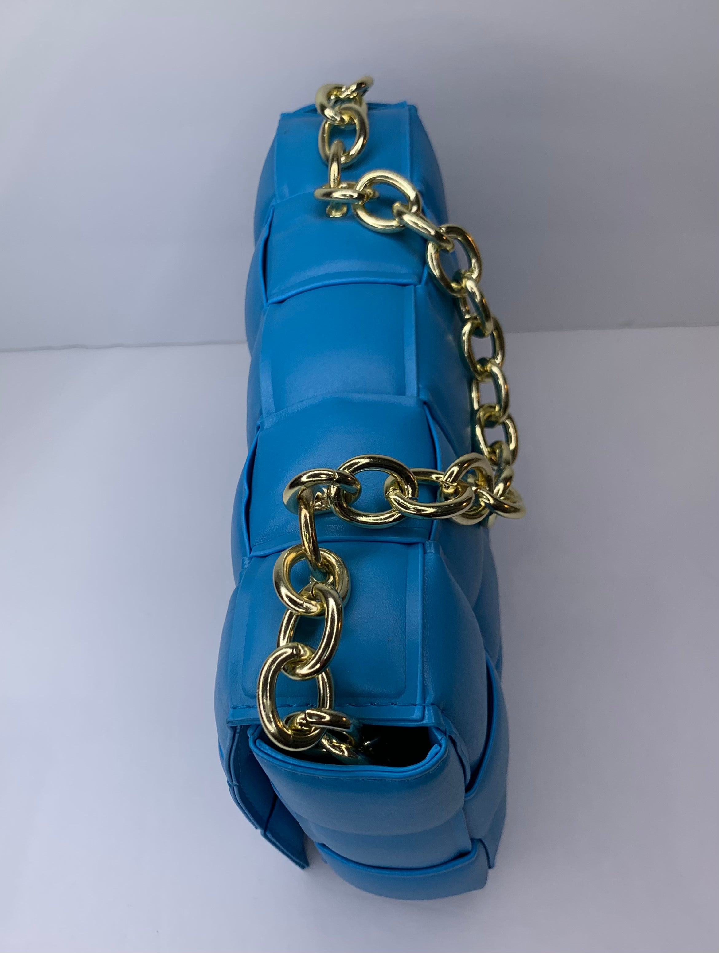 Quinn Blue Quilted Bag