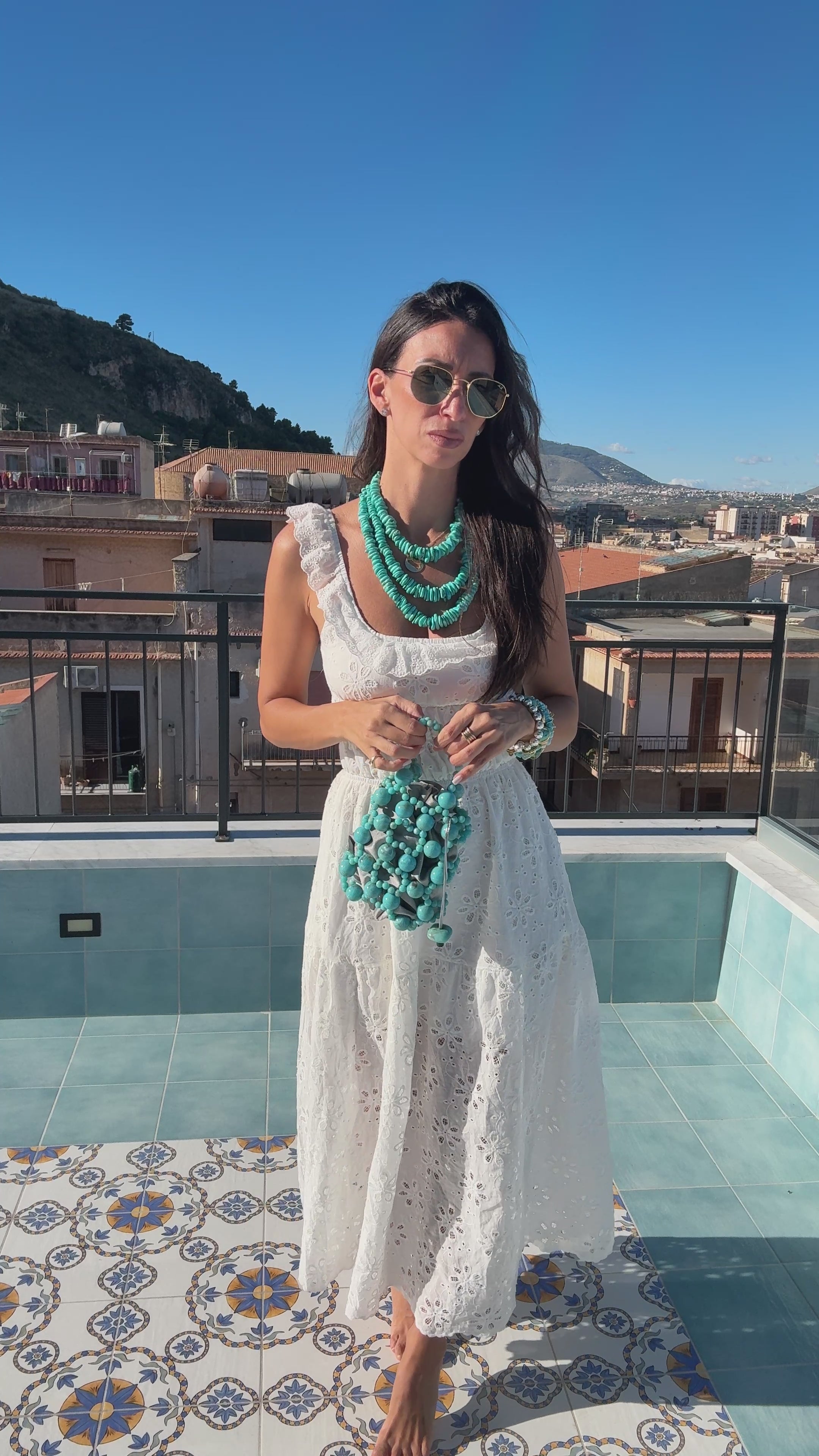 Fiore Eyelet Maxi Dress