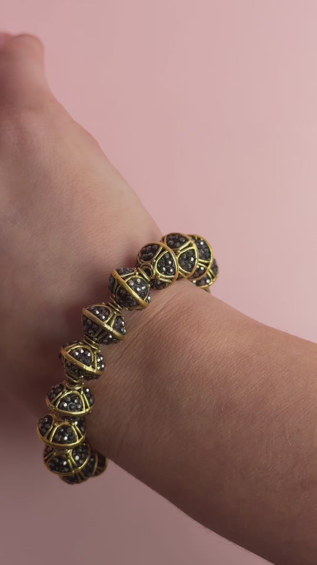 Pavé Antique Hematite Bracelet