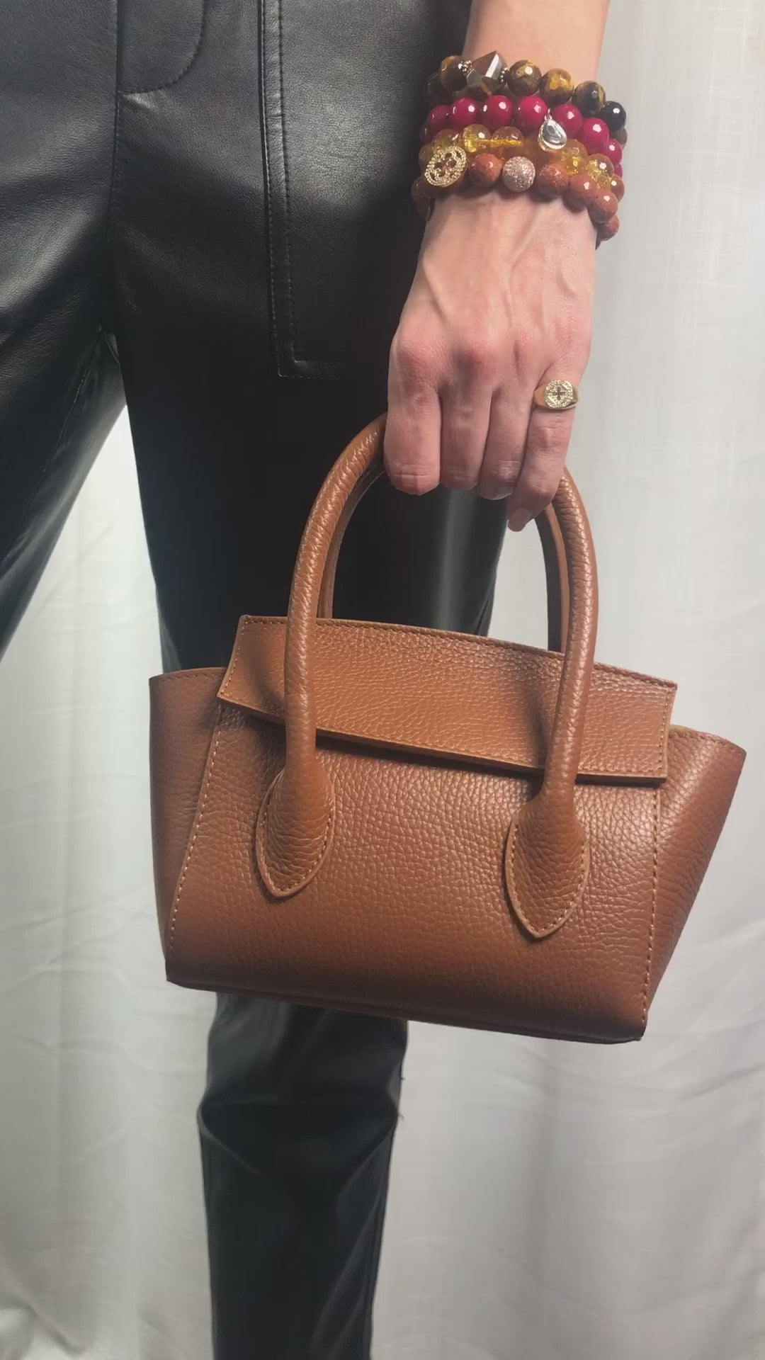 Martina Natural Leather Handbag