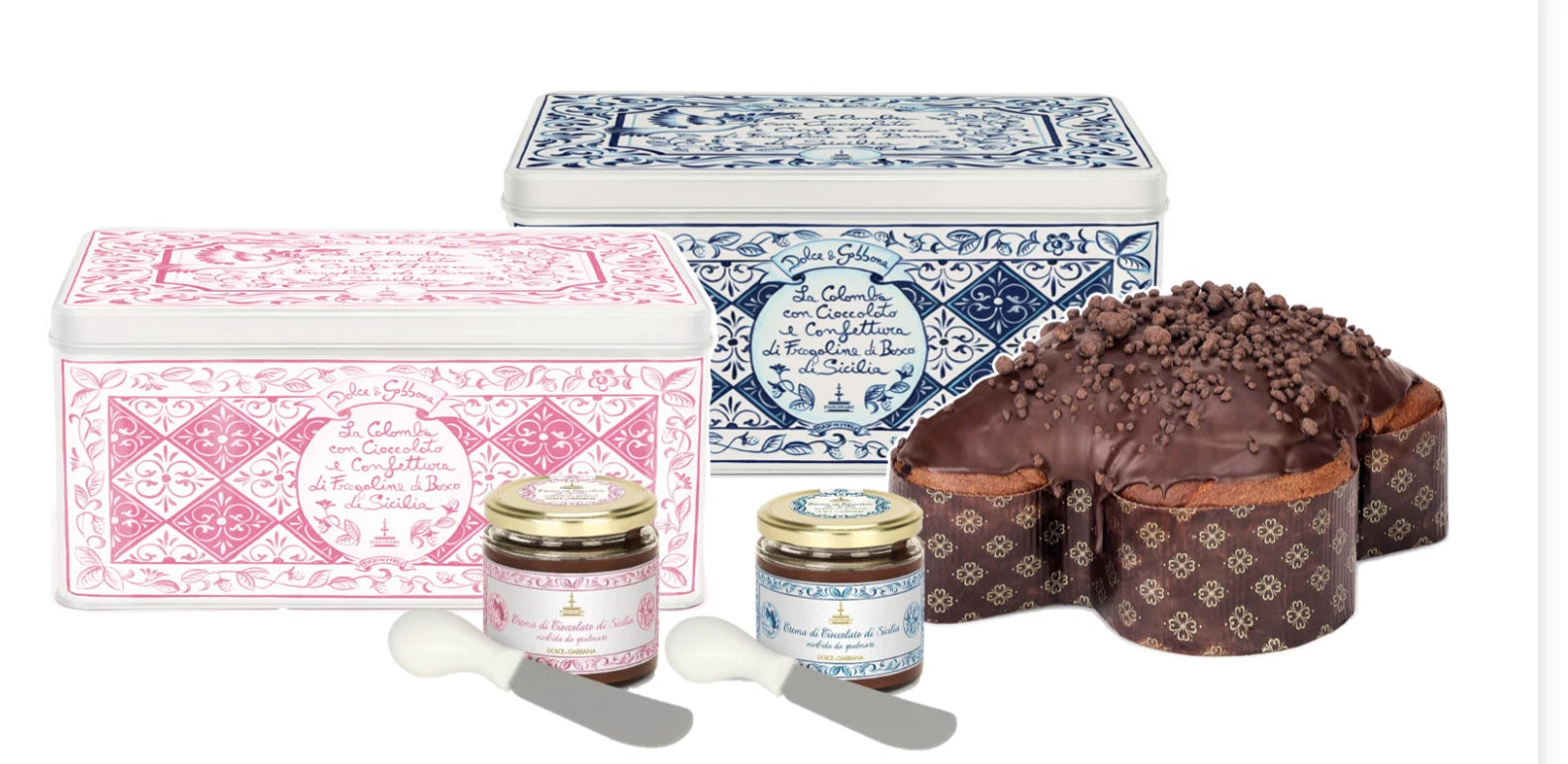 Dolce &amp; Gabbana Sicilian Chocolate &amp; Strawberry Colomba Italian Easter Cake - 2.2 lbs