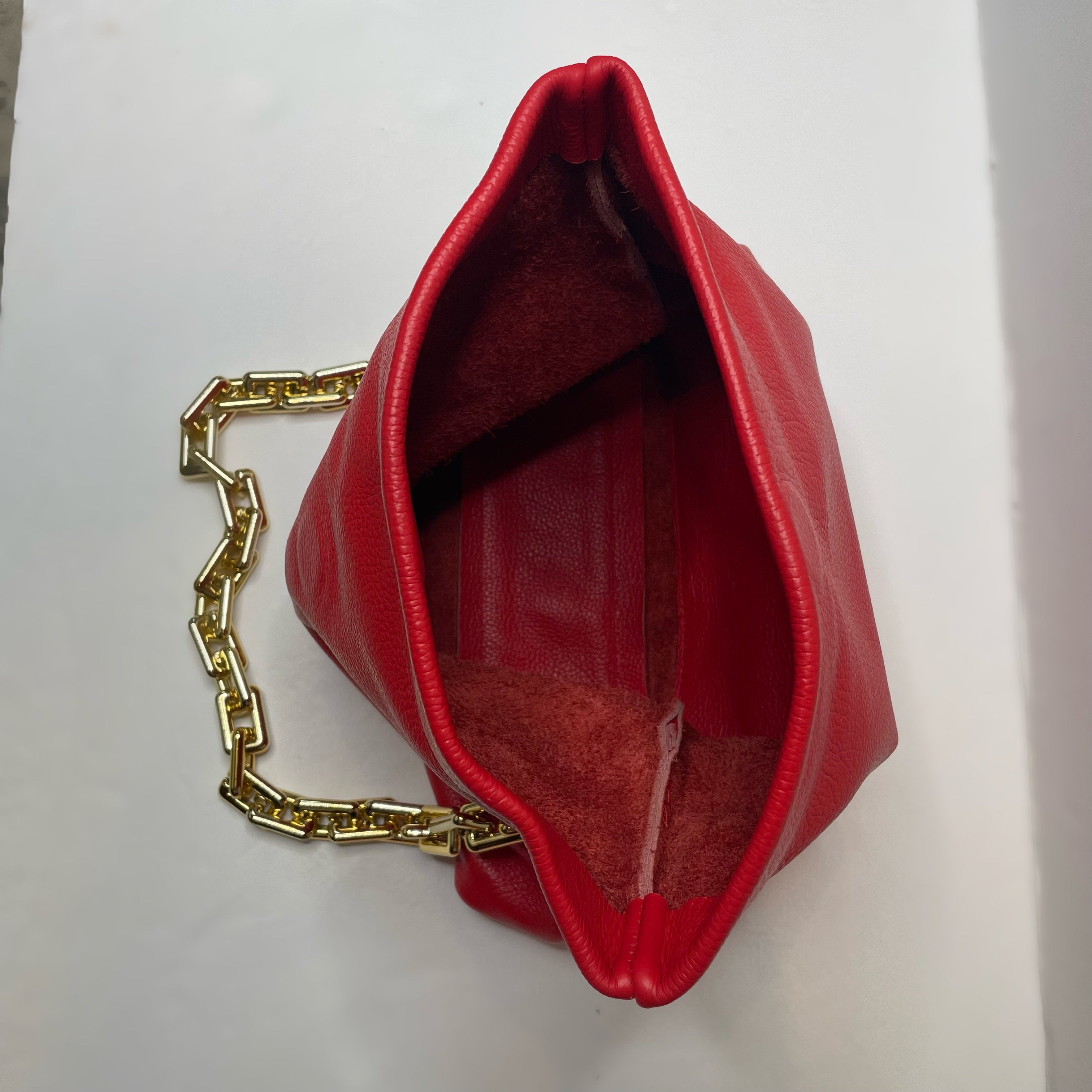 Sicily Rosso Leather Handbag