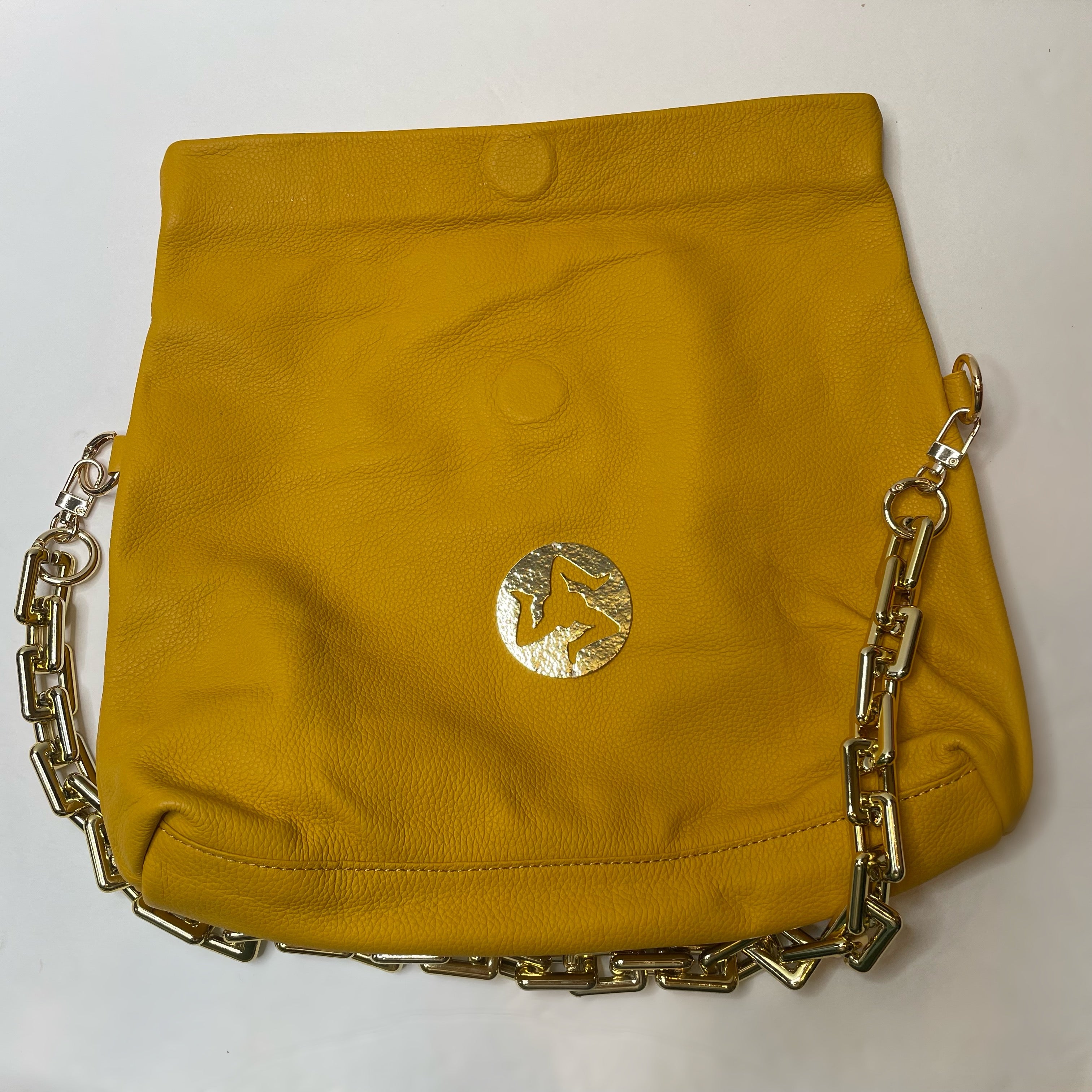 Sicily Giallo Leather Handbag