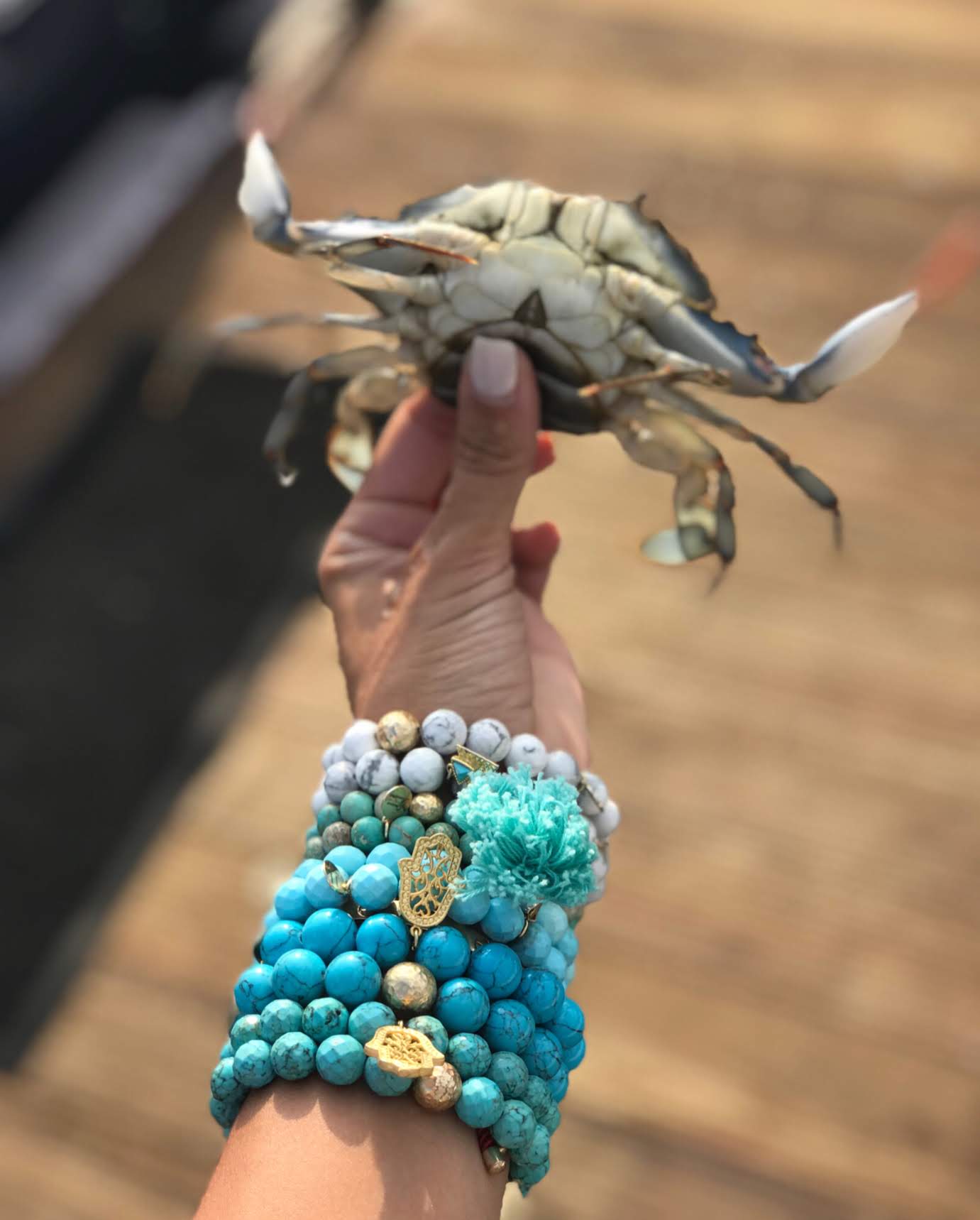 Blue Howlite Color Stax – Oriana Lamarca Designs