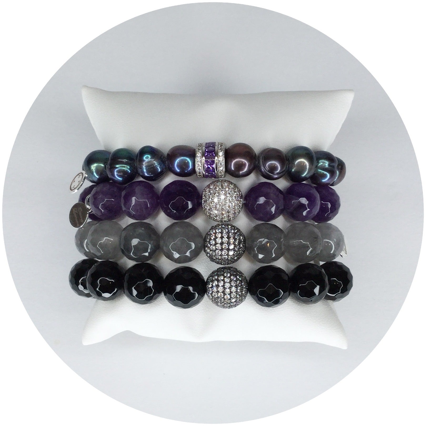 Purple Pearls Armparty - Oriana Lamarca LLC