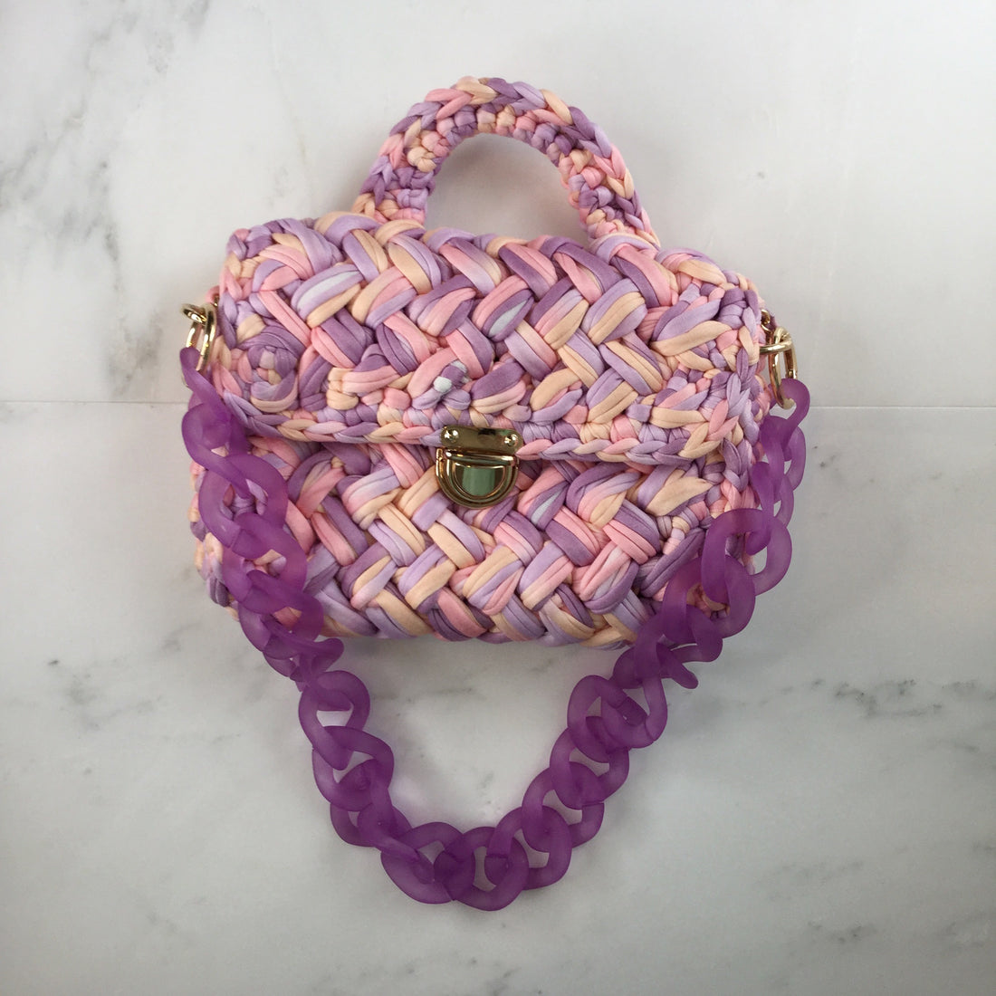 Convertible Ashley Acrylic Light Purple Strap - Oriana Lamarca LLC