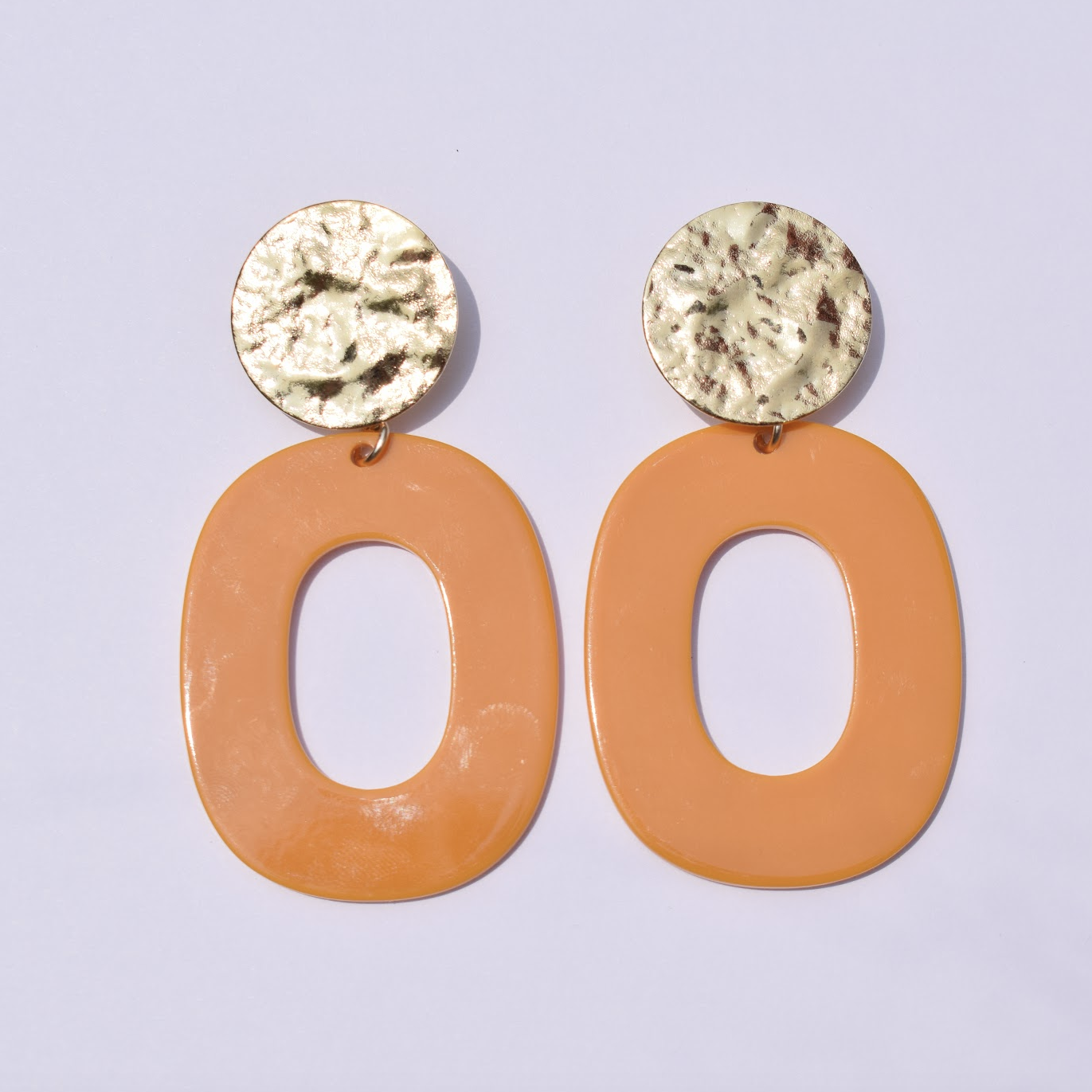 Tropical Tangerine Acrylic Earrings - Oriana Lamarca LLC