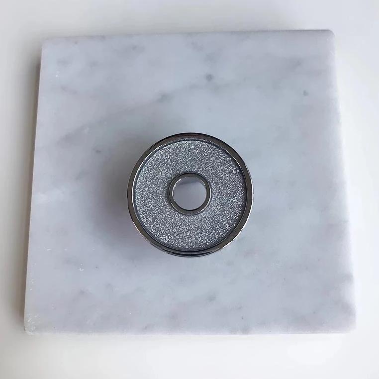Carrara Marble Mini Swarovski Crystal Snuffer - Oriana Lamarca LLC