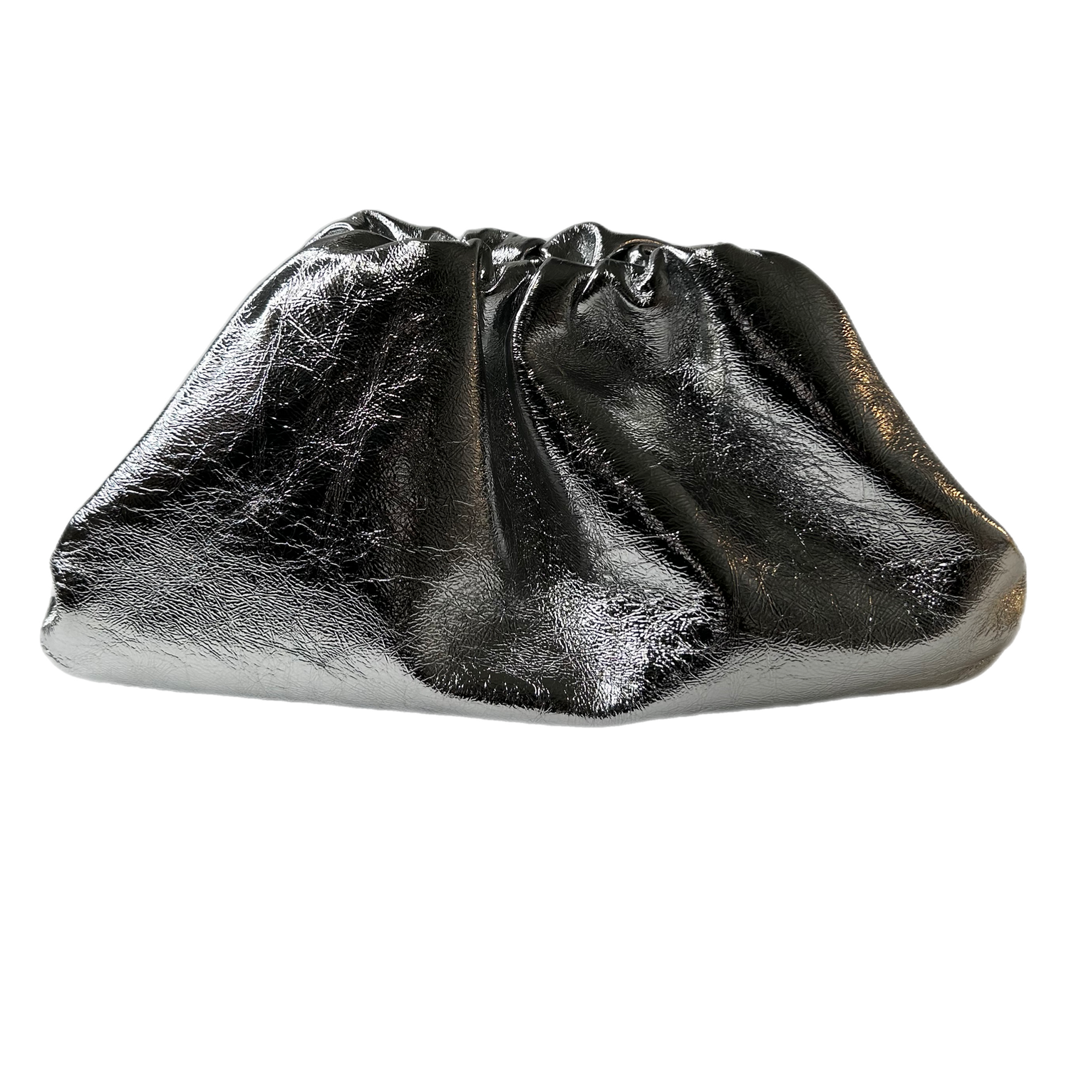 Zyla Silver Dumpling Bag