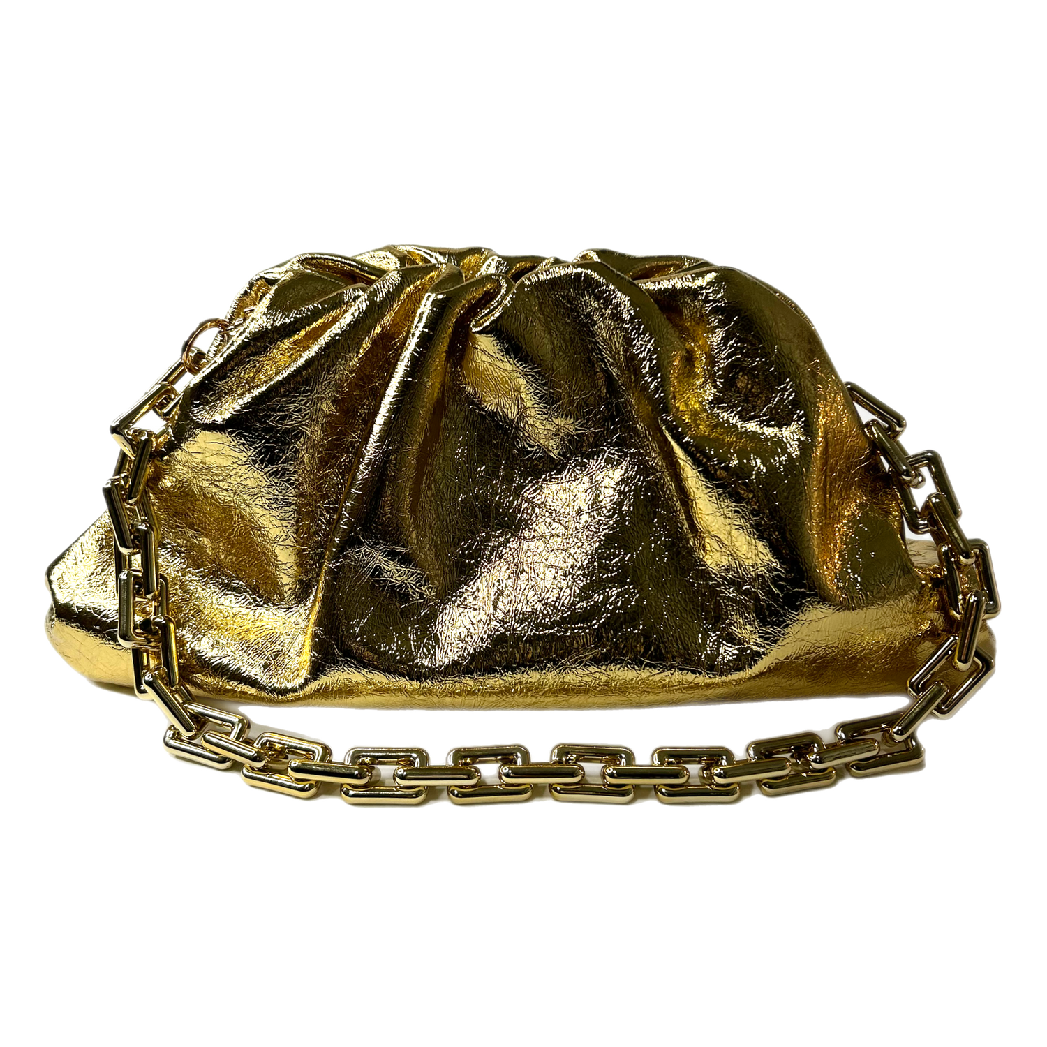 Zyla Gold Dumpling Bag
