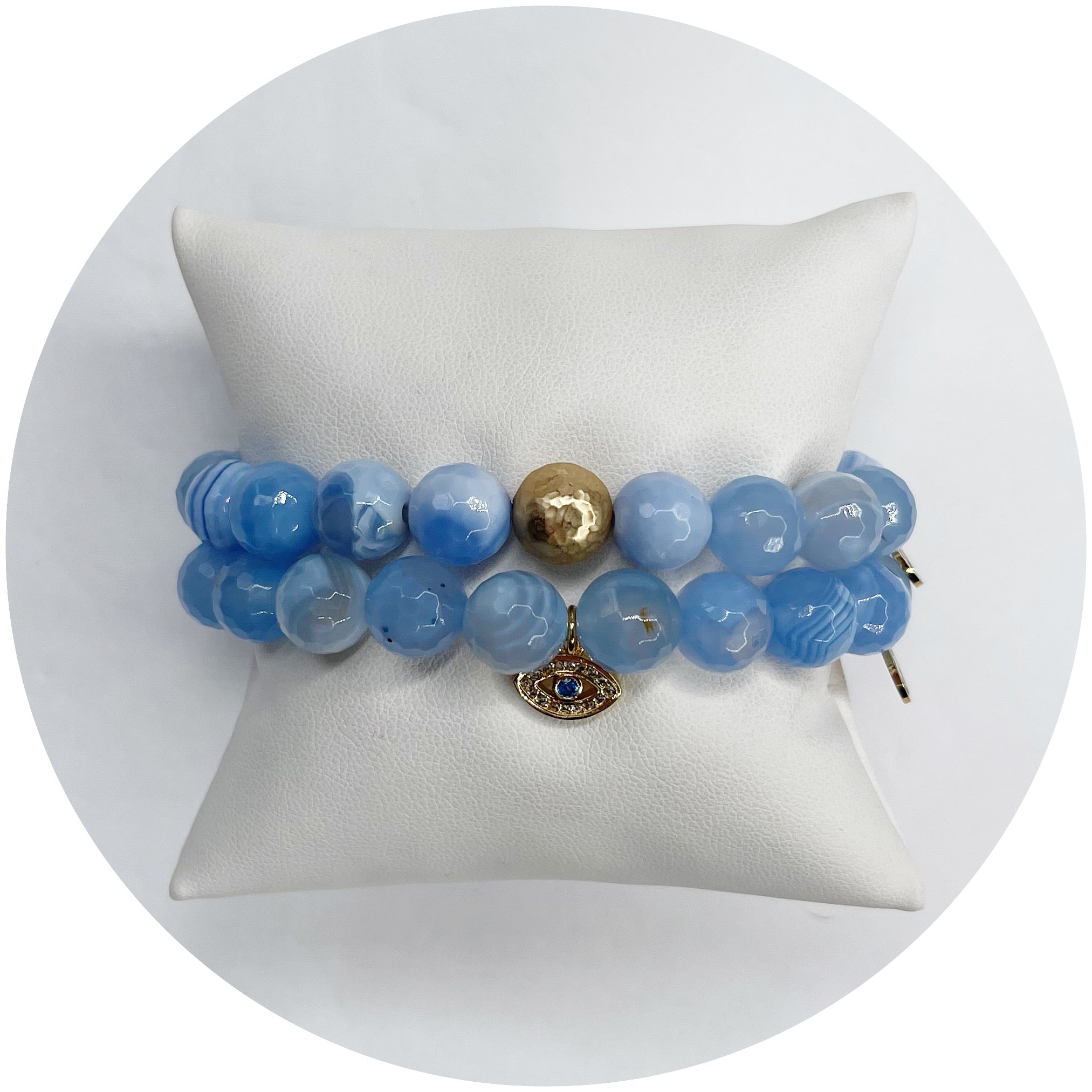 Serenity Blue Agate Color Stax