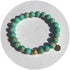 Turquoise Imperial Jasper with Hammered Gold Accent - Oriana Lamarca LLC