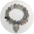 Grey Quartz with Pavé Silver Skull and Silver Skull Chain - Oriana Lamarca LLC