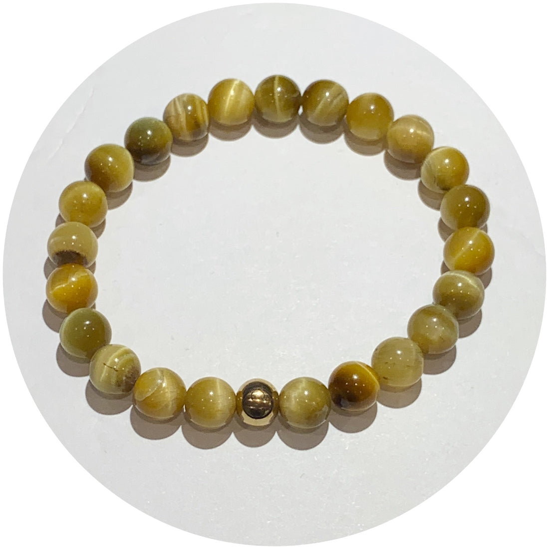 Mens Gold Tiger Eye with Gold Accent - Oriana Lamarca LLC