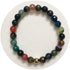 Mens Multicolor Agate with Gold Accent - Oriana Lamarca LLC