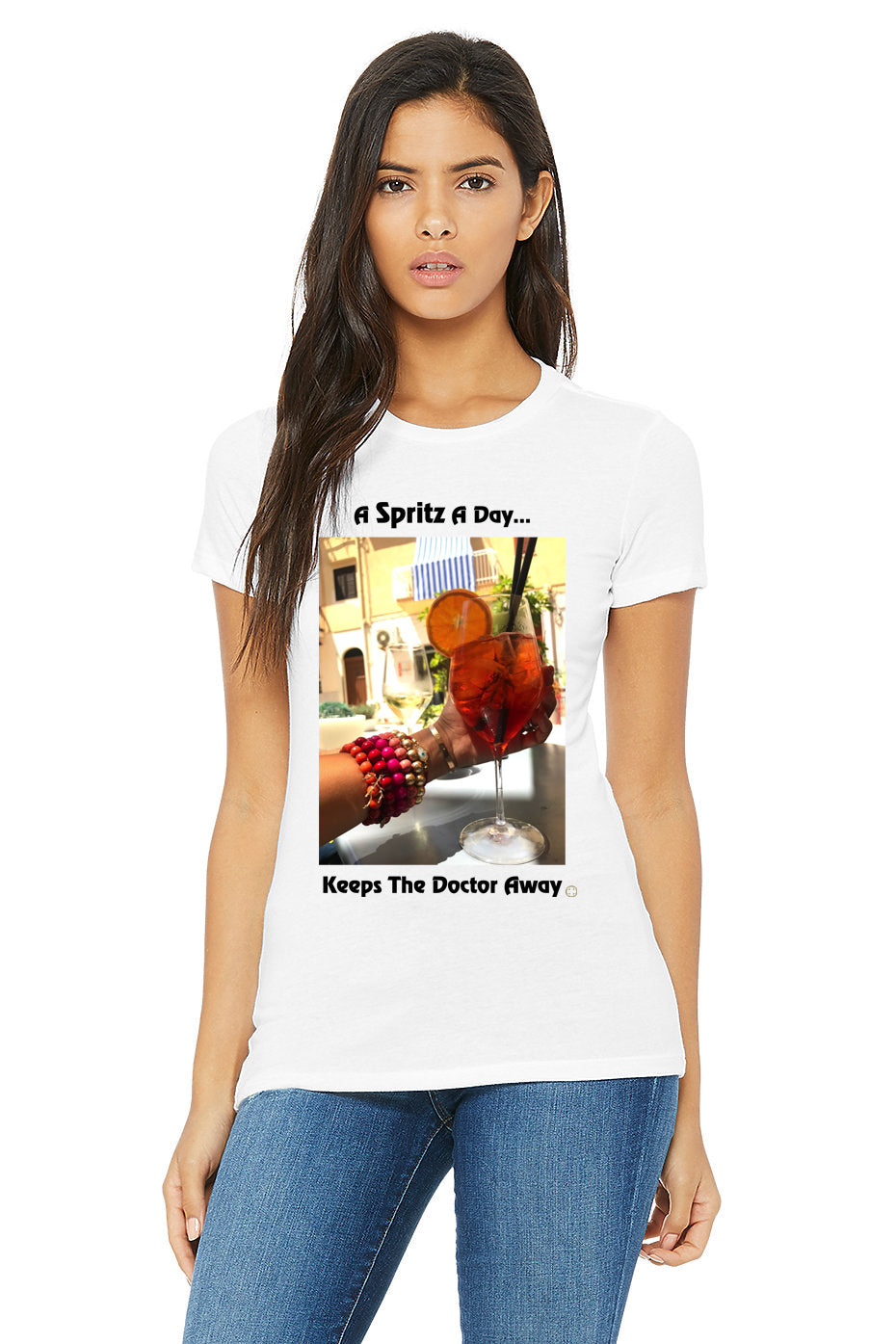 &quot;A Spritz A Day, Keeps The Doctor Away&quot; T-Shirt - Oriana Lamarca LLC